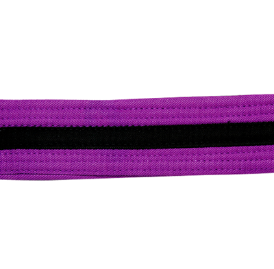 Purple, Black Striped, Double Wrap