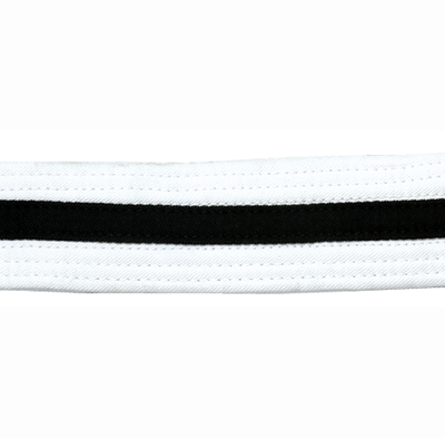 White, Black Striped, Double Wrap